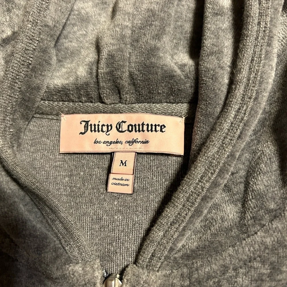 Juicy Couture Grey Zip Up - Picture 3 of 3